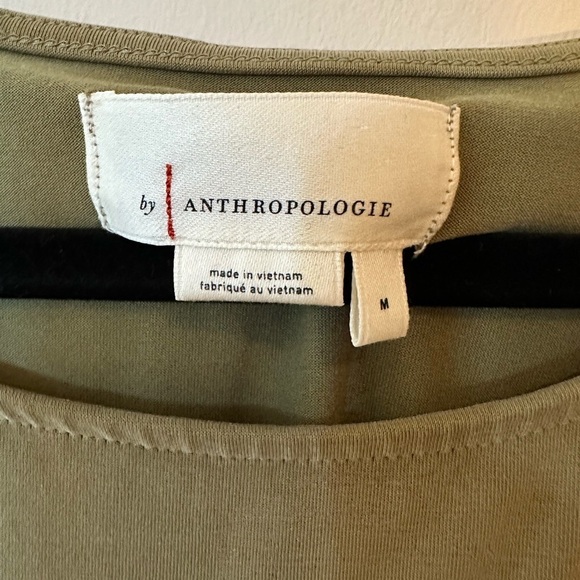 Anthropologie Women’s Ruched Maxi dress Green Medium - Picture 7 of 8